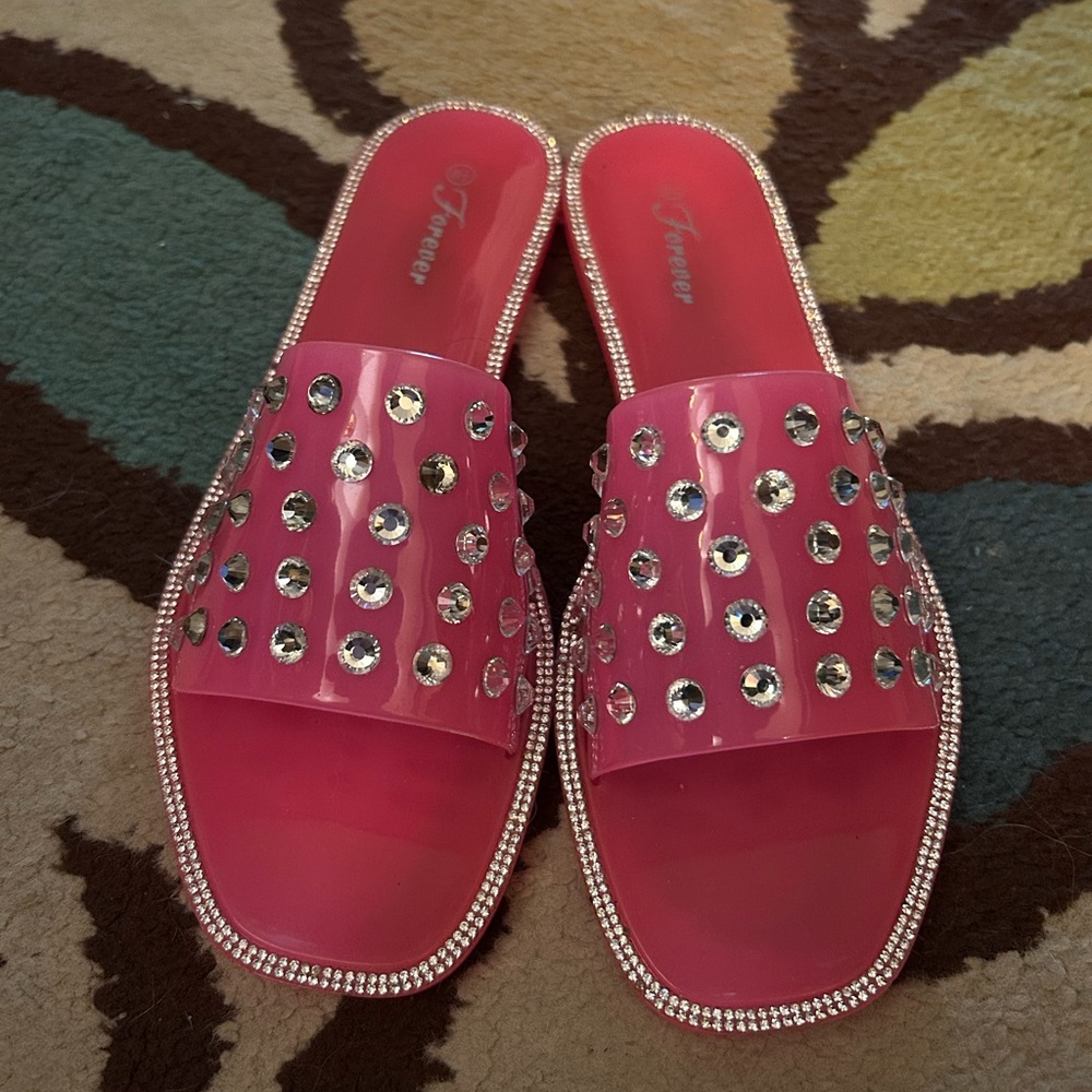 Forever Jelly Bling Sandals